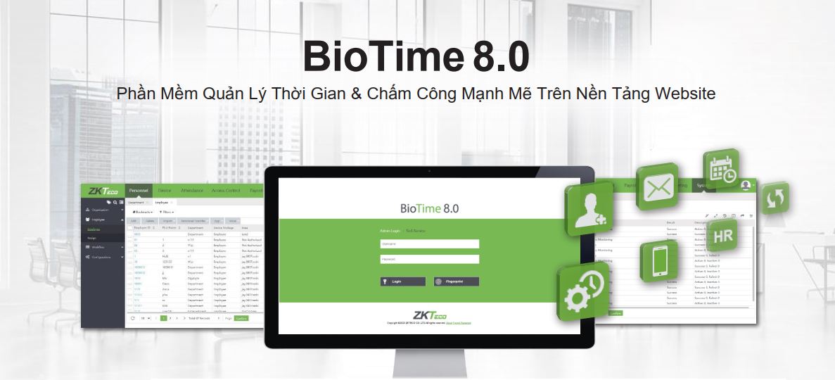 Phần mềm BioTime 8.0