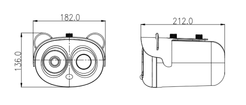 Kích thước tiêu chuẩn của camera thân nhiệt ZN-T1
