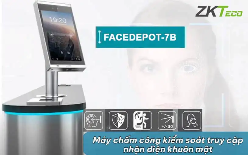 Kiểm soát truy cập bằng khuôn mặt với công nghệ visible light -FaceDepot -7B