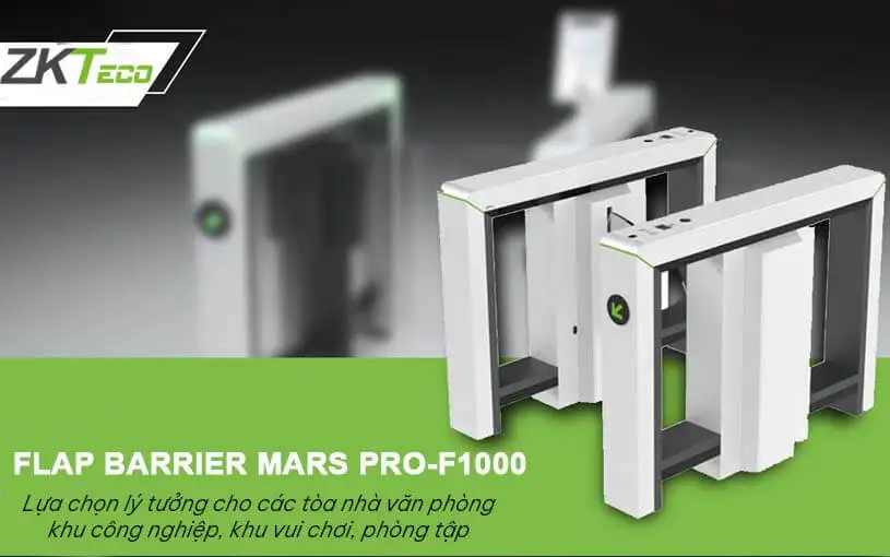 Cổng Flap barrier ZKTeco Mars Pro-F1000