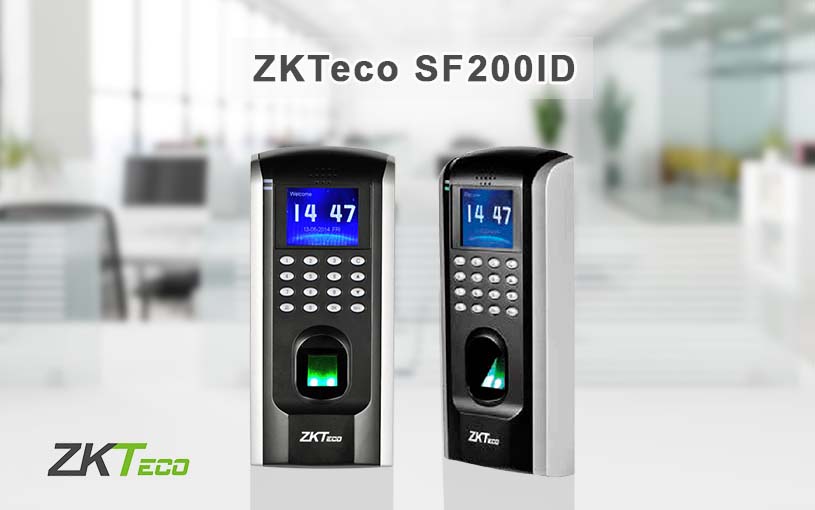 Máy chấm công ZKTeco SF200ID hỗ trợ tối đa 1500 vân tay và 5000 thẻ từ