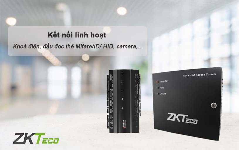 Inbio 460 ZKTeco kết nối linh hoạt với thiết bị khác