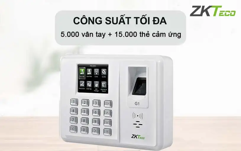 Máy chấm công vân tay ZKTeco G1