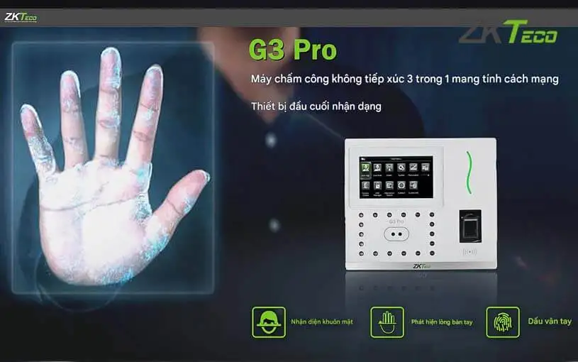 Máy chấm công khuôn mặt ZKTeco G3 Pro