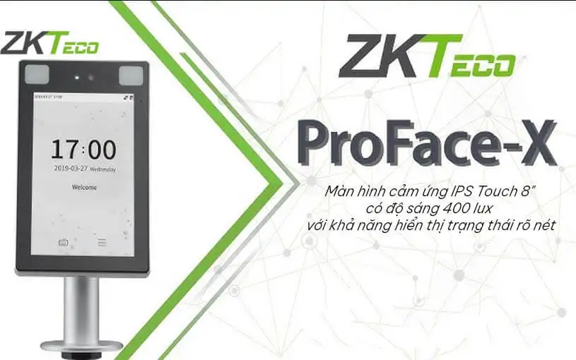 Máy chấm công khuôn mặt ZKTeco ProFace X
