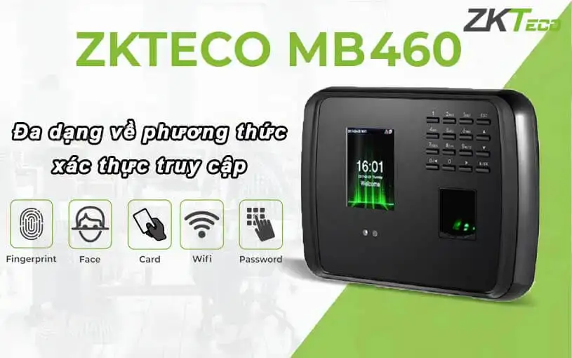 Máy chấm công khuôn mặt ZKTeco MB460