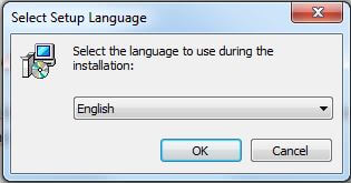 Chọn ngôn ngữ trong phần mềm ZKTeco Access 3.5