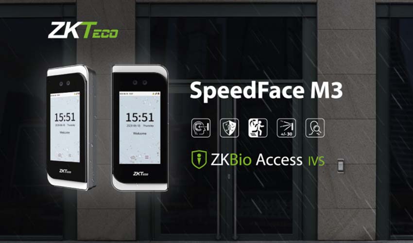 Mẫu thiết bị chấm công gương mặt ZKTeco SpeedFace M3