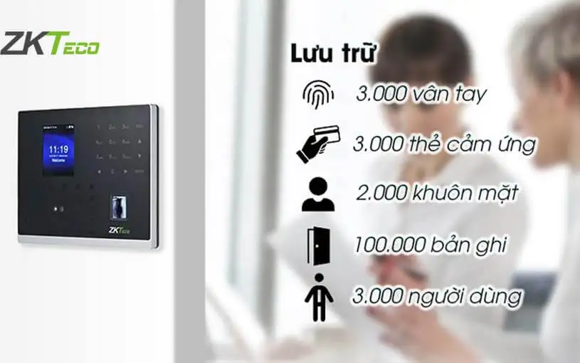 Máy chấm công khuôn mặt ZKTeco MB2000