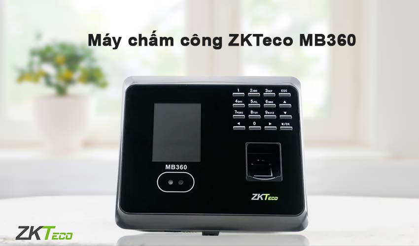 Model ZKTeco MB360 có thiết kế nhỏ gọn và hiện đại