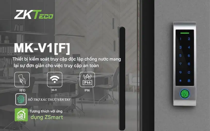 Đầu đọc kiểm soát cửa độc lập ZKTeco MK-V1[F]