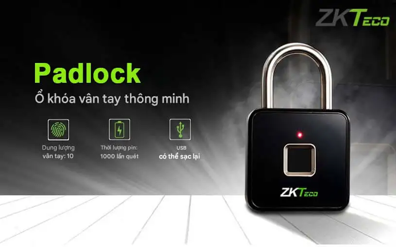 Khóa cửa vân tay ZKTeco Padlock