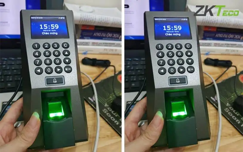Máy chấm công vân tay ZKTeco F18-S