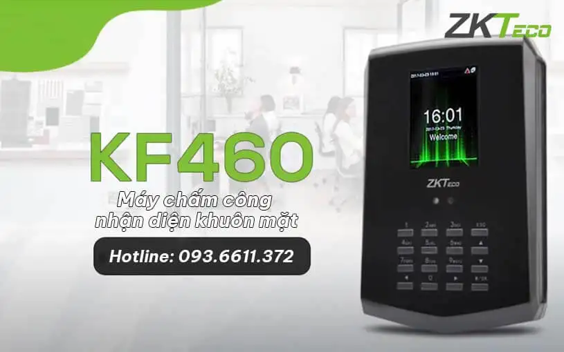 Máy chấm công khuôn mặt ZKTeco KF460