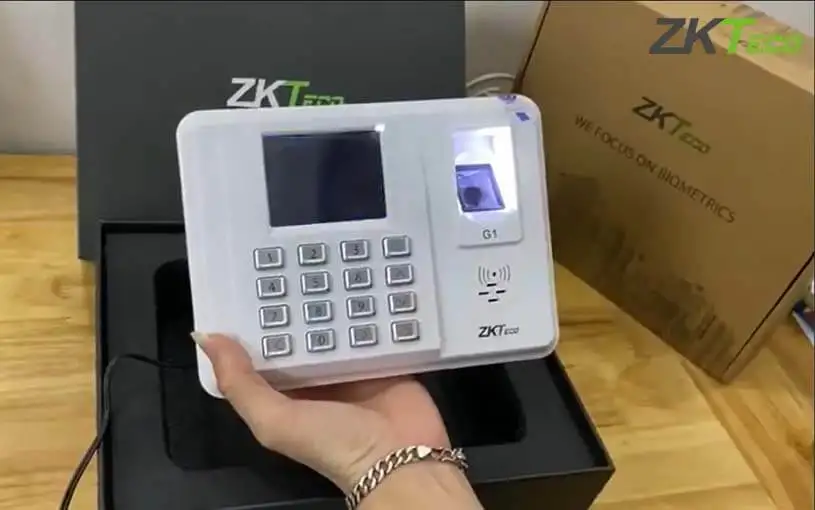Máy chấm công vân tay thẻ ZKTeco G1-MF
