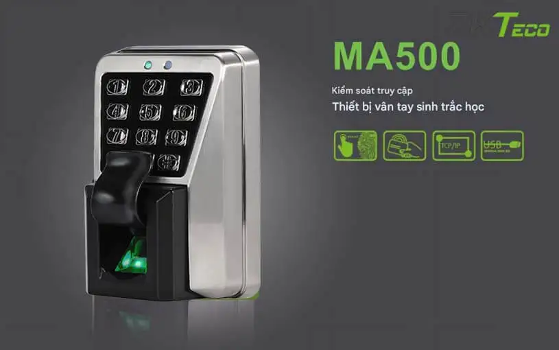 Máy chấm công vân tay ZKTeco MA500