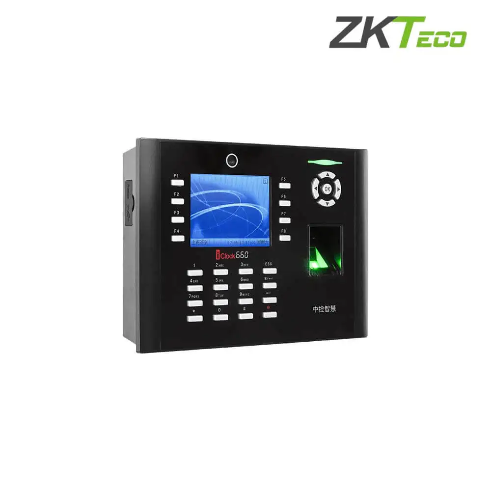 Máy chấm công vân tay ZKTeco Iclock660