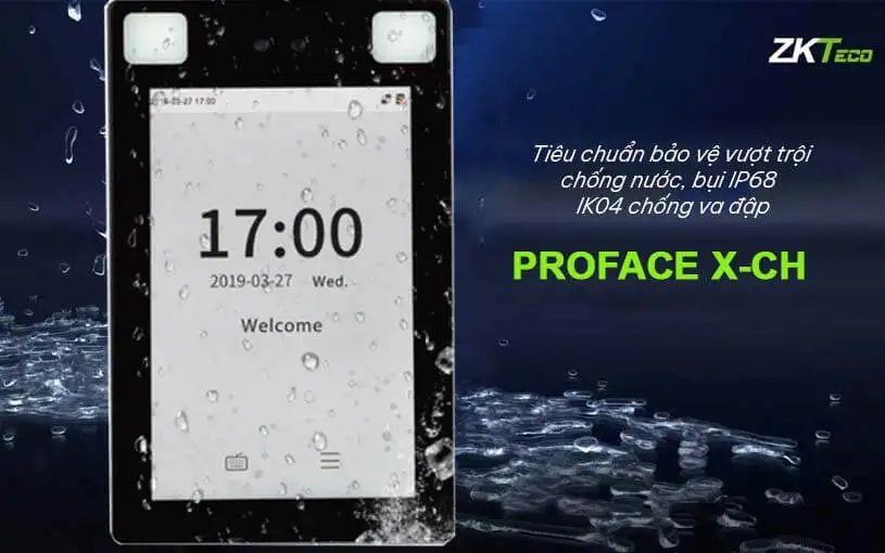Máy chấm công khuôn mặt ZKTeco ProFace X-CH