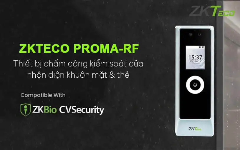 Thiết bị chấm công kiểm soát cửa ZKTeco ProMA-RF