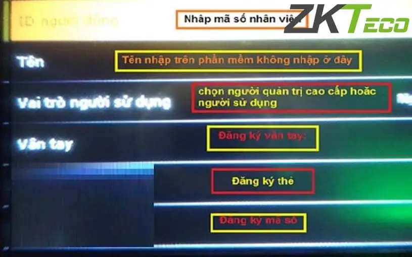 Hướng dẫn chi tiết cách cài đặt admin cho máy chấm công