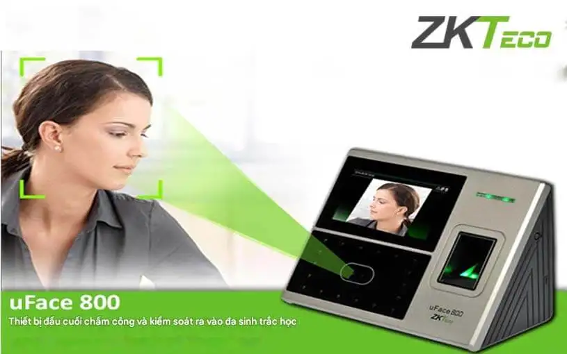 Máy chấm công khuôn mặt ZKTeco uFace800