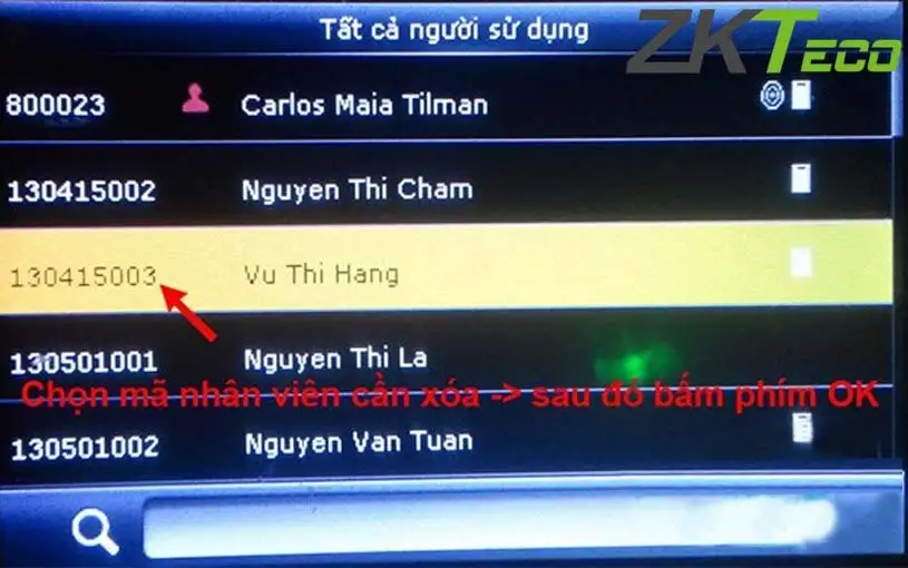 Cách xóa vân tay trên máy chấm công dễ thực hiện