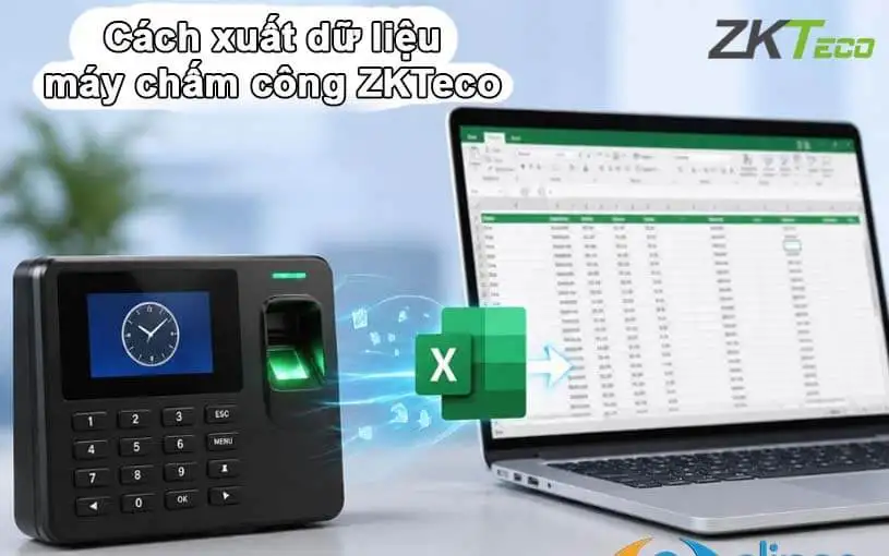 Chi tiết cách xuất dữ liệu máy chấm công ZKTeco đơn giản