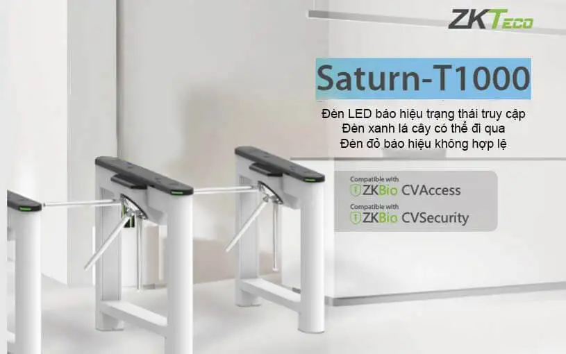 Cổng xoay 3 càng ZKTeco Saturn-T1000