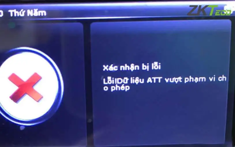 Xử lý 7 lỗi máy chấm công thường gặp hiệu quả