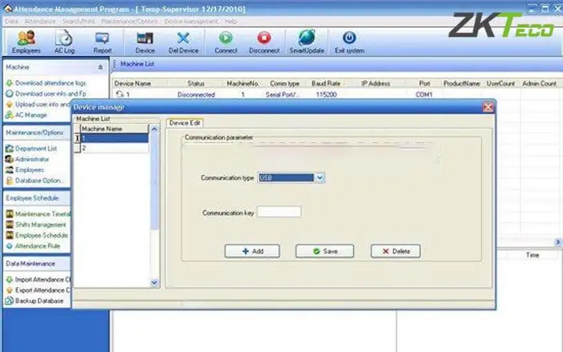 Hướng dẫn sử dụng phần mềm chấm công ZKTime 5.0