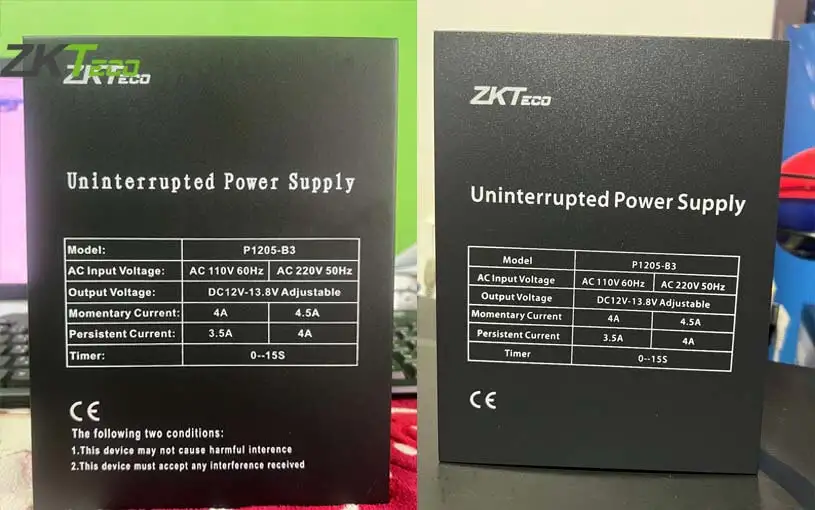 Bộ cấp nguồn lưu điện ZKTeco P1205-B3