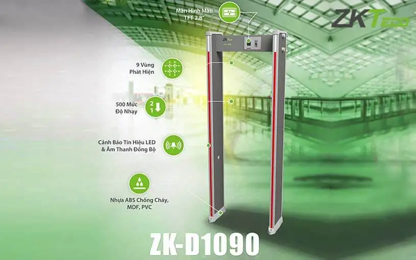 Cổng dò kim loại ZKTeco ZK-D1090